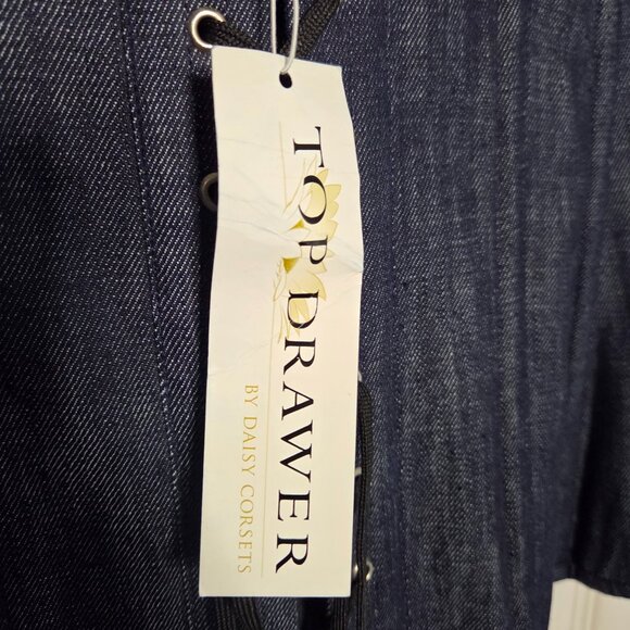 NWT Top Drawer Corsets by Daisy Blue Denim Full Bust Corset XL - Picture 6 of 6